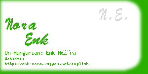 nora enk business card